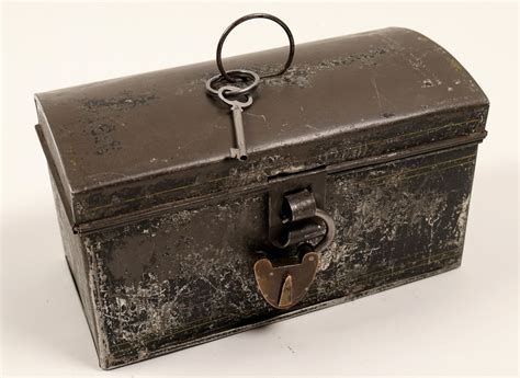 Old Metal Tin Box 